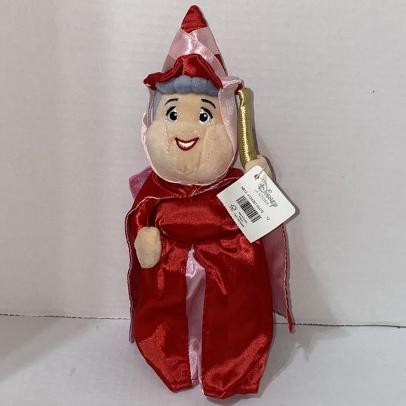 Disney Store Sleeping Beauty Flora Fairy 10" Plush Small NWT NEW B12 - Picture 1 of 11